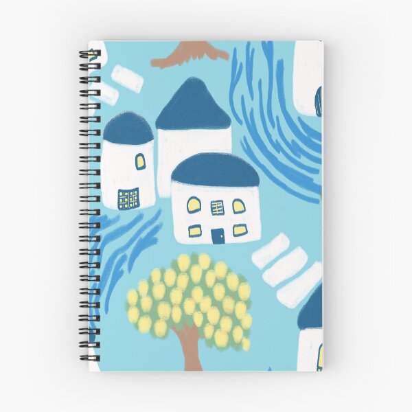 Item preview, Mediterranean Greek Houses designed and sold by RepeatCandy.