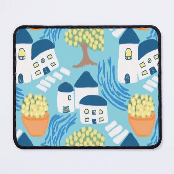 Item preview, Mediterranean Greek Houses designed and sold by RepeatCandy.