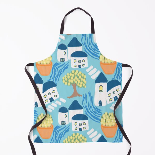 Item preview, Mediterranean Greek Houses designed and sold by RepeatCandy.