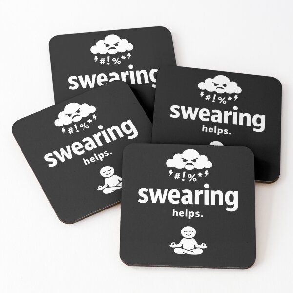 Item preview, Swearing Helps Funny Stress Relief Humor designed and sold by FreshVibe Prints.