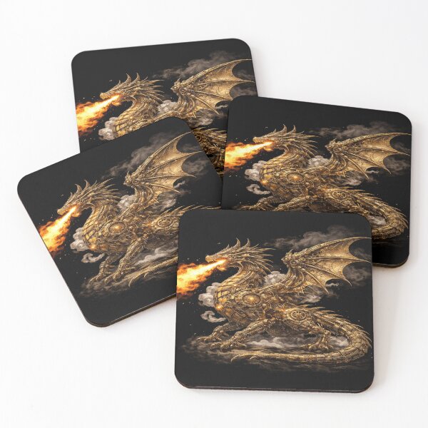 Item preview, Clockwork Steampunk Owl – Mechanical Gear Owl Fantasy Art Clockwork Steampunk Fire Dragon – Mechanical Gear Dragon Fantasy Art designed and sold by Gearsandgrit.