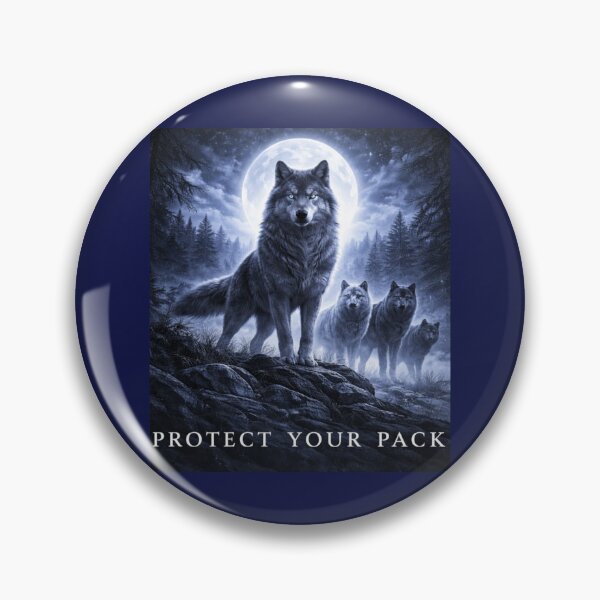 Item preview, Protect Your Pack Wolf – Loyal Wolf Family Wildlife Art designed and sold by GeoWild Designs.