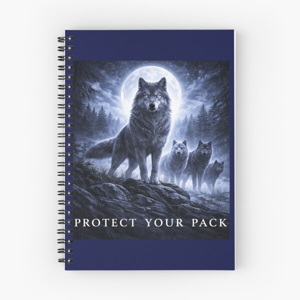 Item preview, Protect Your Pack Wolf – Loyal Wolf Family Wildlife Art designed and sold by GeoWild Designs.