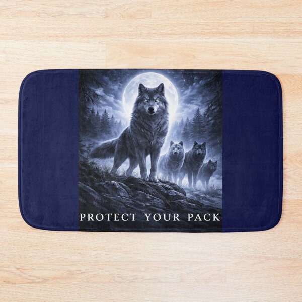 Item preview, Protect Your Pack Wolf – Loyal Wolf Family Wildlife Art designed and sold by GeoWild Designs.