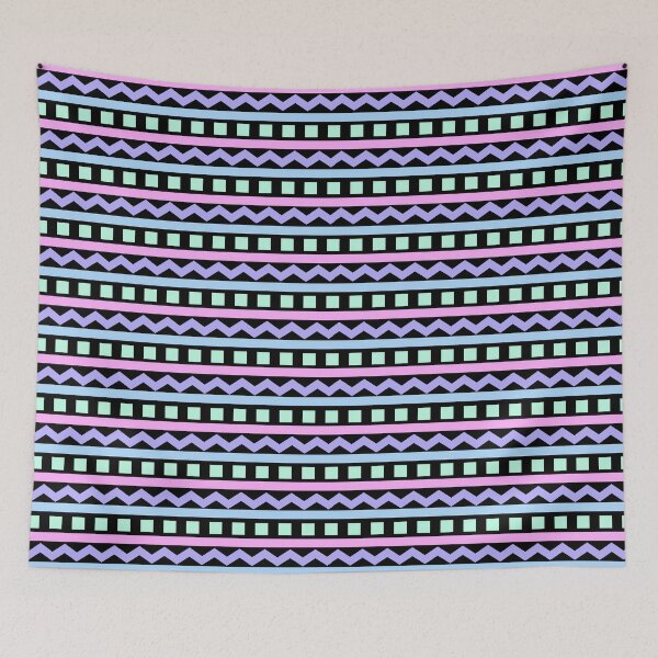 Item preview, Cool Pastel Easter Egg Zigzag Stripe Pattern (Black) designed and sold by BeJolley.
