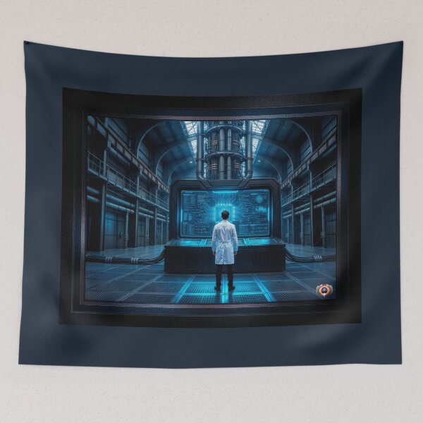 Item preview, Melis Vossen And The Quantum Birth Of Sentient AI Provoking AI Concept Art by Xzendor7 designed and sold by Xzendor7 Digital Art Creations.