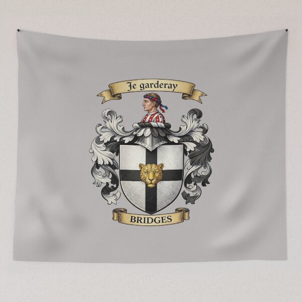 Item preview, The Bridges Family Coat of Arms designed and sold by BagTown Clans.