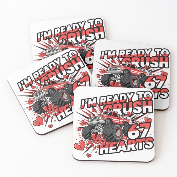 Item preview, Im ready to crush 67 hearts boys valentines joke designed and sold by ArtDesignTp.