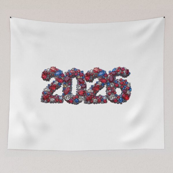 Item preview, ✨2026 Sparkle Jewel Year ✨#2026 #tricolor #blue #white #red #gift designed and sold by Fanybany.