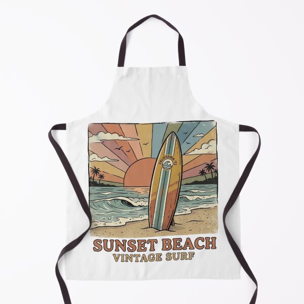 Aperçu de l'œuvre Sunset Beach Vintage Surf créée et vendue par urbinet.