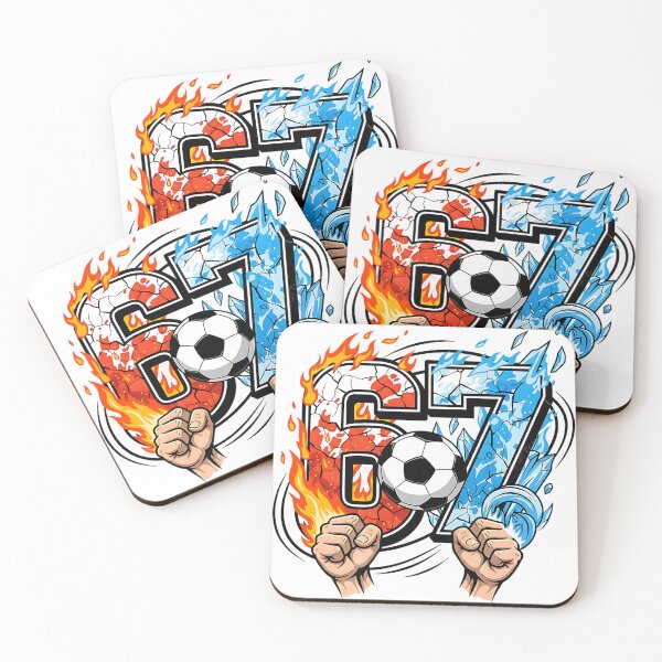 Item preview, funny 67 soccer kids sporty humor design designed and sold by ArtDesignTp.
