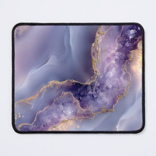Item preview, Enchanted Purple Geode Resin Art with Glowing Gold Quartz designed and sold by Nine Lives Studio.