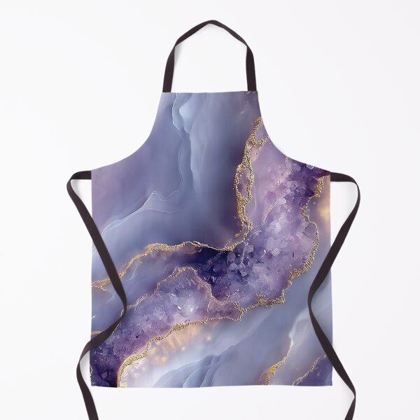Item preview, Enchanted Purple Geode Resin Art with Glowing Gold Quartz designed and sold by Nine Lives Studio.