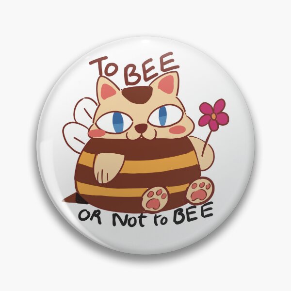 Item preview, To Bee or Not to Bee | Cute Kawaii Bee Cat Pun designed and sold by Foodmoon.