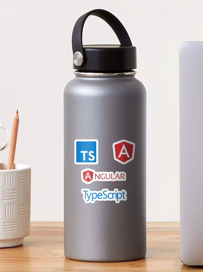 Thumbnail 1 of 3, Sticker, angular typescript sticker set designed and sold by yourgeekside.