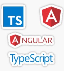angular typescript sticker set Sticker