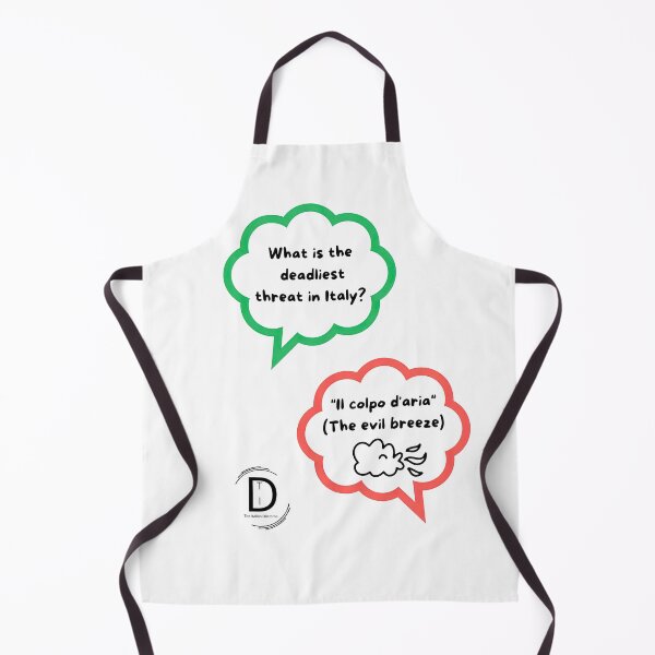 Item preview, Il Colpo D'aria Funny Italian Survival-Deadlist Threat Joke designed and sold by TheItaliandilemma.