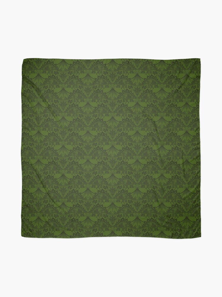 Thumbnail 2 of 3, Scarf, Stegosaurus Lace - Green designed and sold by Andrea Muller.