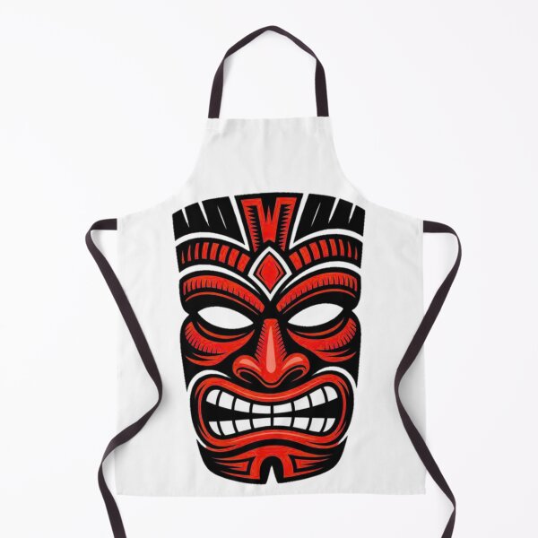 Item preview, Ancient Dark Tiki Mask Tribal Polynesian Warrior Design designed and sold by YounexxART.