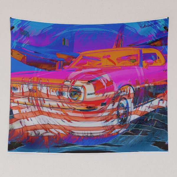 Item preview, Chevrolet Camaro Abstract Neon Muscle Car Art designed and sold by Moriarty's Digital Visions.