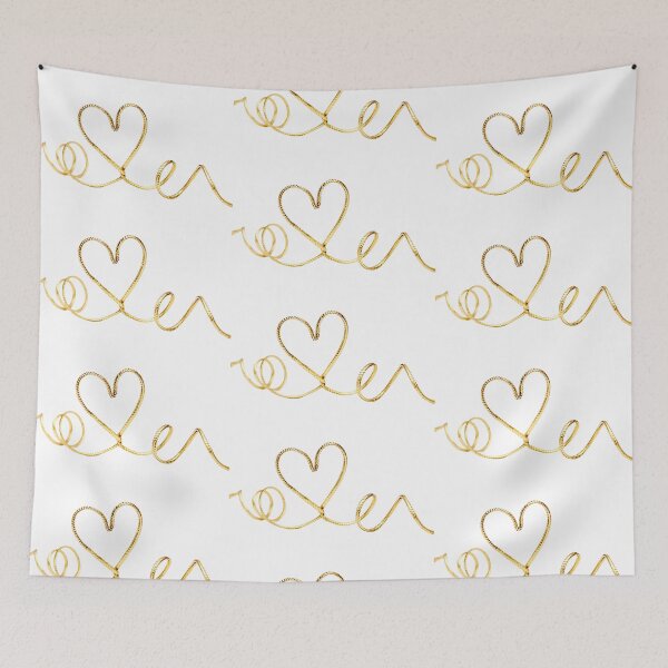Item preview, Golden Ribbon Heart on transparent Background designed and sold by katifinell.