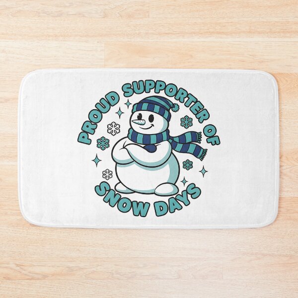 Item preview, proud supporter of snow days teacher winter humor designed and sold by ArtDesignTp.