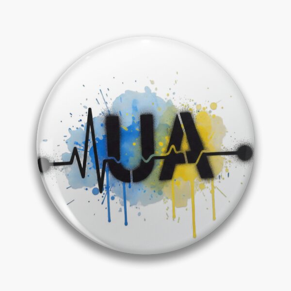Item preview, UA Heartbeat - Ukraine Pulse Graffiti Art designed and sold by Valeriia_Isaieva.