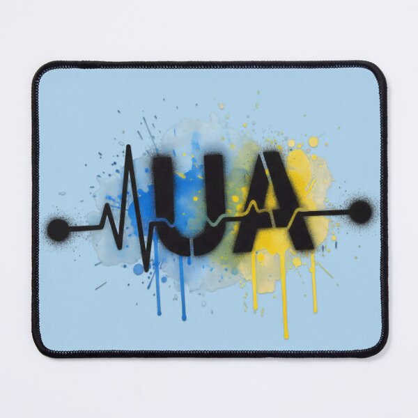 Item preview, UA Heartbeat - Ukraine Pulse Graffiti Art designed and sold by Valeriia_Isaieva.