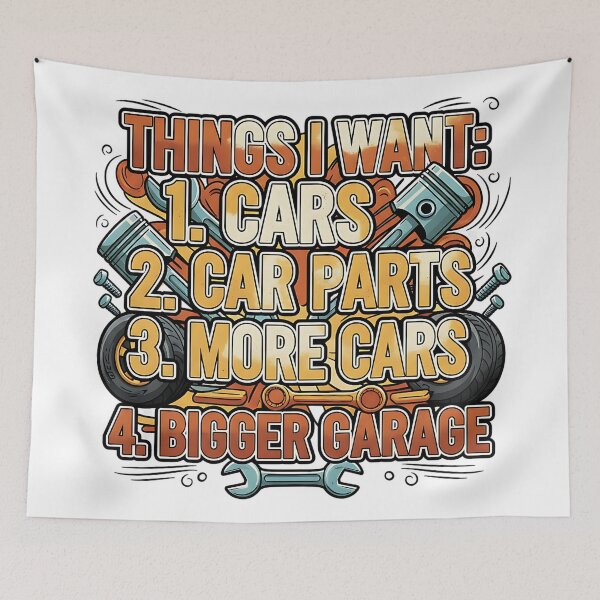 Item preview, retro things i want gearhead engine humor designed and sold by ArtDesignTp.