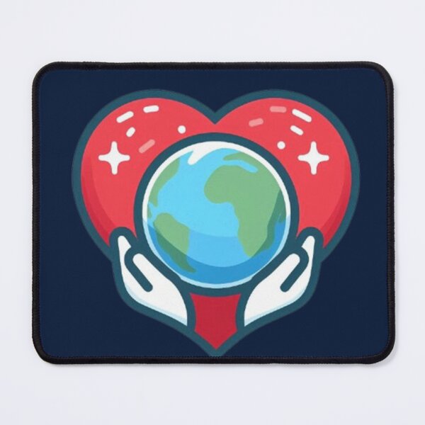 Item preview, Love the Earth – Valentine’s Day Planet Heart Design designed and sold by Dogandesighn.