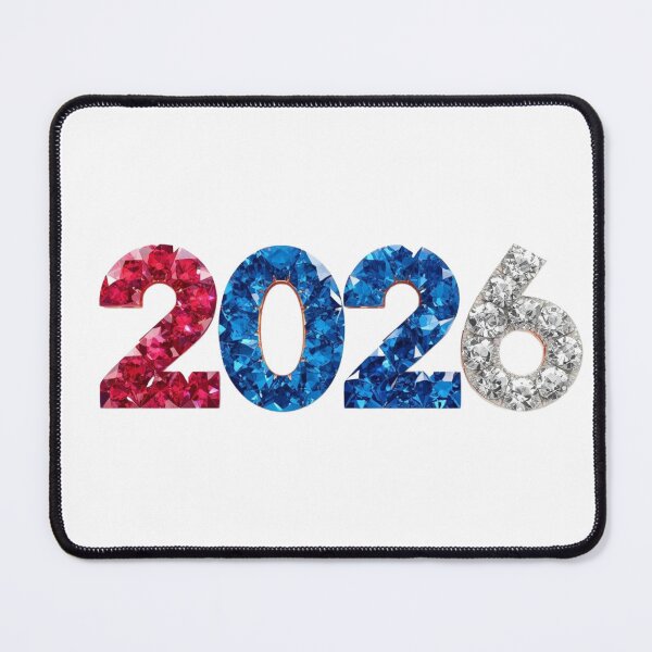 Item preview, ✨2026 Sparkle Jewel Year ✨#2026 #tricolor #blue #white #red #gift designed and sold by Fanybany.