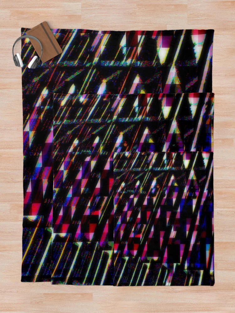 Thumbnail 5 of 6, Throw Blanket, Triangles Of Abstract Wizardry designed and sold by Andy Rhodes Art.