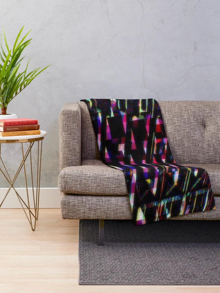 Thumbnail 2 of 6, Throw Blanket, Triangles Of Abstract Wizardry designed and sold by Andy Rhodes Art.