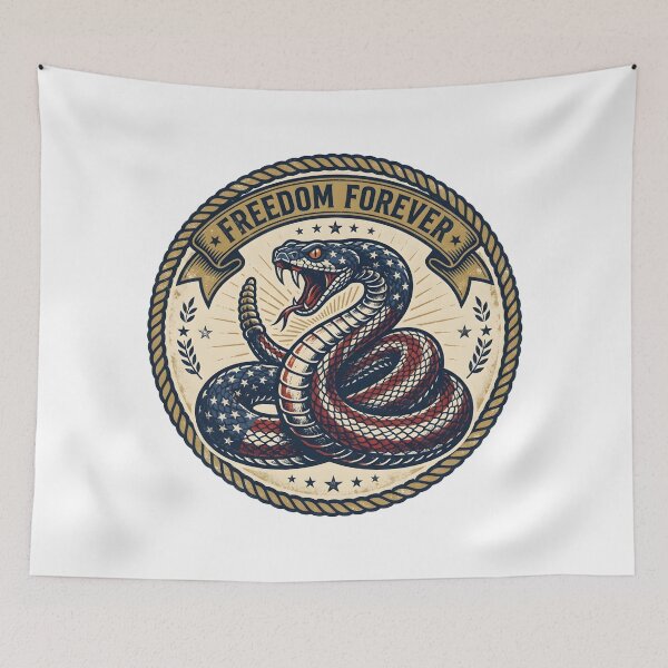 Item preview, Freedom Forever Snake Shirt – Patriotic American Snake Design - 1776 designed and sold by relso.