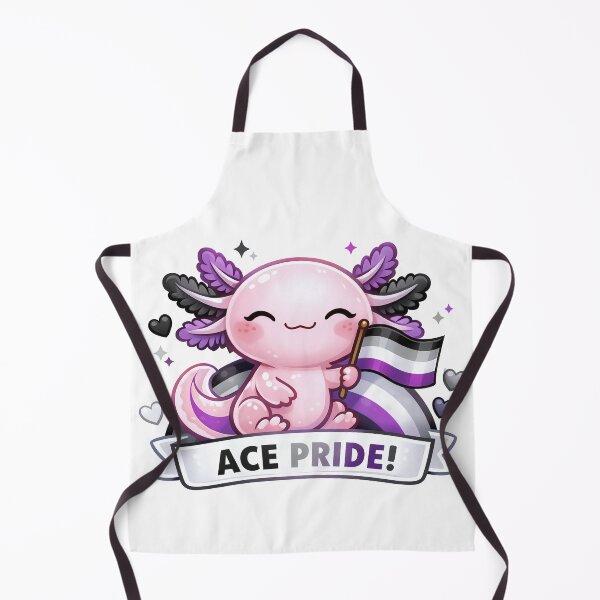 Item preview, Cute Axolotl – Ace Pride Sticker designed and sold by TunikaSVEN93.