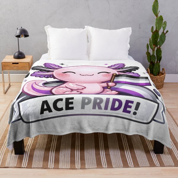 Item preview, Cute Axolotl – Ace Pride Sticker designed and sold by TunikaSVEN93.