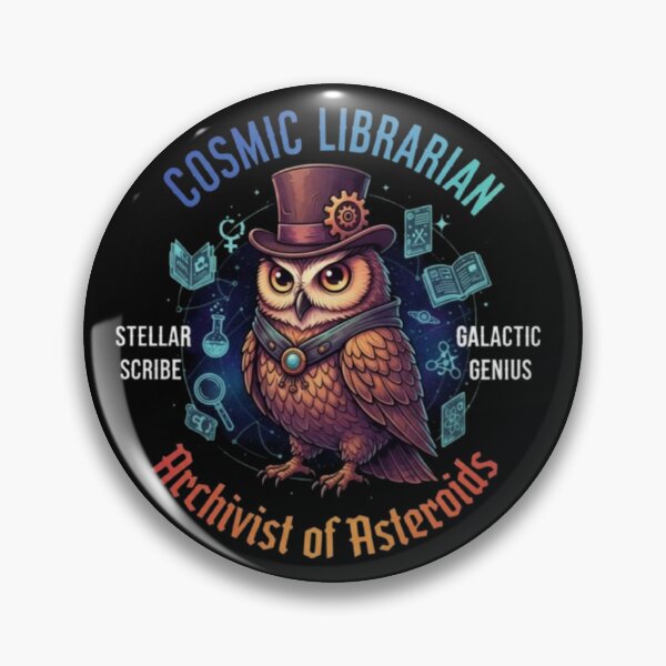 Item preview, Cosmic Librarian – Steampunk Owl of Knowledge designed and sold by Dogandesighn.