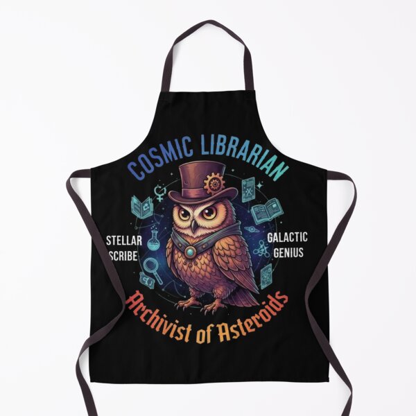 Item preview, Cosmic Librarian – Steampunk Owl of Knowledge designed and sold by Dogandesighn.