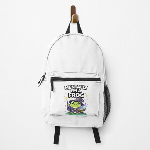 Item preview, Mentally I'm a Frog – Wizard Frog Meme – Funny Frog Lover Gift designed and sold by VibeOffline Studio.