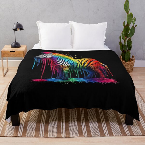 Item preview, Zebra Rainbow Painted Dripping Zebra Lovers Cute Zoo Animal designed and sold by Goleon12.
