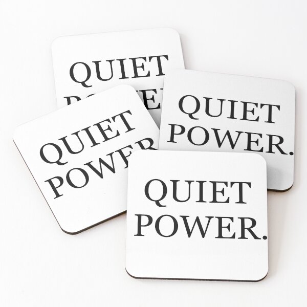 Item preview, Quiet Power Minimalist Stoic Quote designed and sold by sp-dezigns.