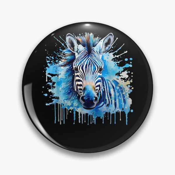 Item preview, Zebra Portrait Wildlife Splash Nature Colorful Animal Art designed and sold by Goleon12.