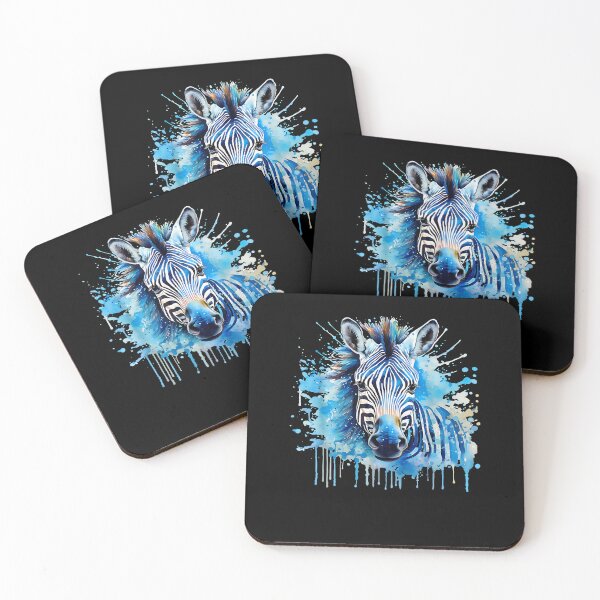 Item preview, Zebra Portrait Wildlife Splash Nature Colorful Animal Art designed and sold by Goleon12.