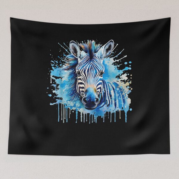 Item preview, Zebra Portrait Wildlife Splash Nature Colorful Animal Art designed and sold by Goleon12.