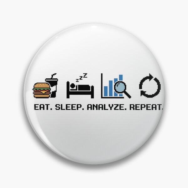 Item preview, ​Eat Sleep Analyze Repeat - Funny Data Analyst Life Checklist designed and sold by DataVibe.