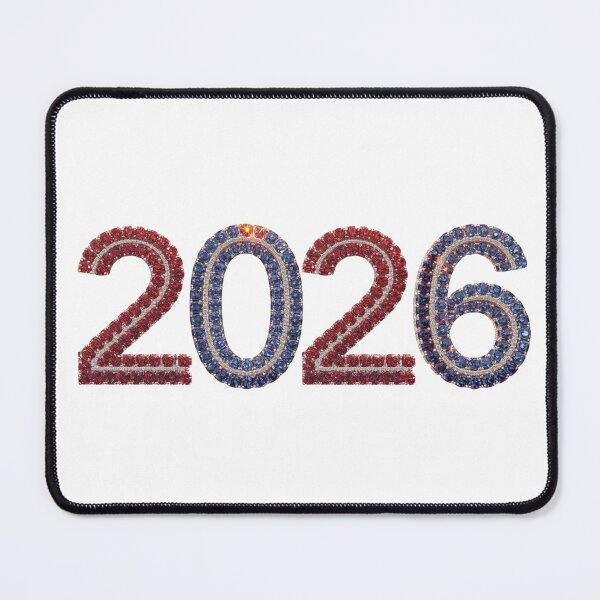Item preview, ✨2026 Sparkle Jewel Year ✨#2026 #tricolor #blue #white #red #gift designed and sold by Fanybany.