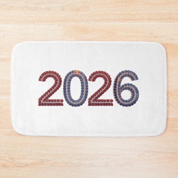 Item preview, ✨2026 Sparkle Jewel Year ✨#2026 #tricolor #blue #white #red #gift designed and sold by Fanybany.