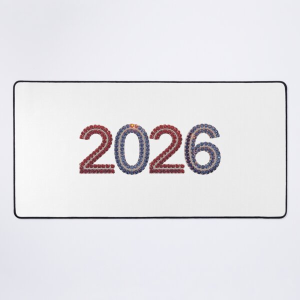 Item preview, ✨2026 Sparkle Jewel Year ✨#2026 #tricolor #blue #white #red #gift designed and sold by Fanybany.