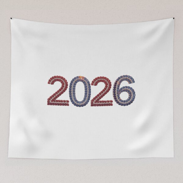 Item preview, ✨2026 Sparkle Jewel Year ✨#2026 #tricolor #blue #white #red #gift designed and sold by Fanybany.