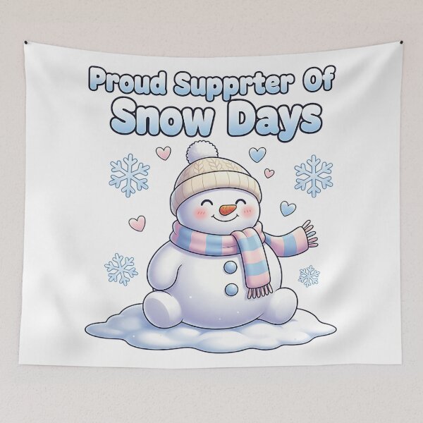 Item preview, proud supporter of snow days school humor design designed and sold by ArtDesignTp.